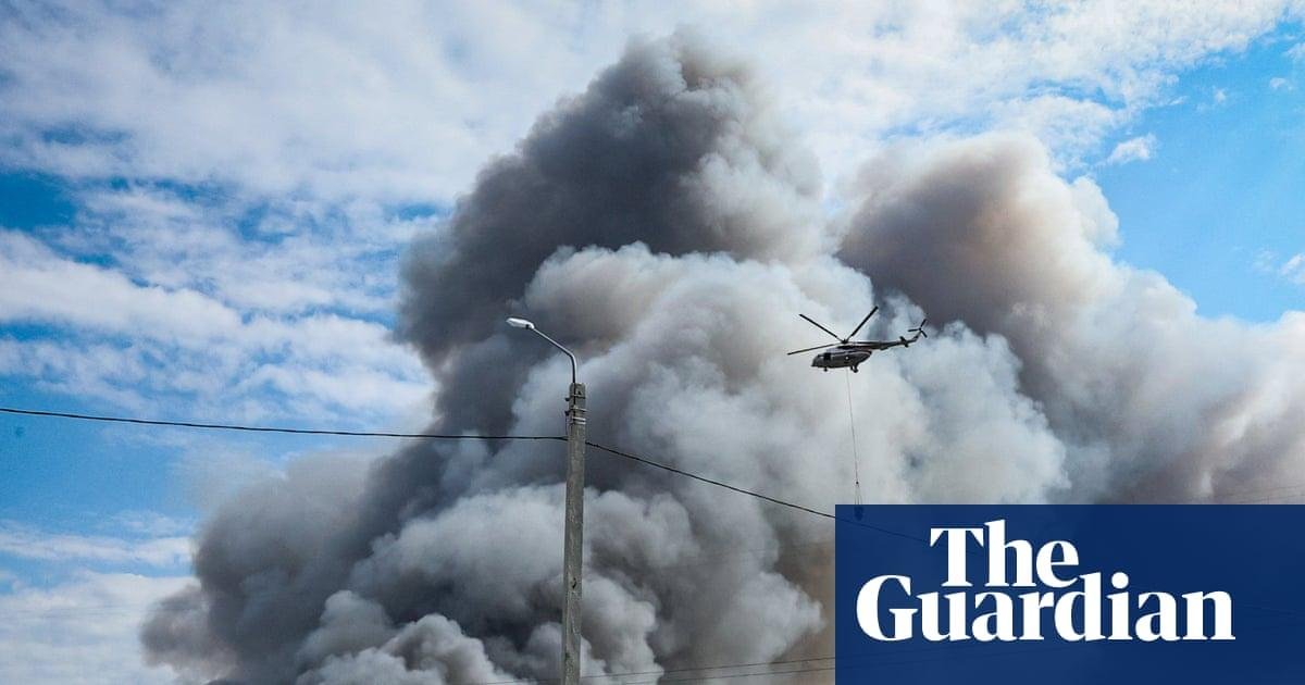 Ukrainian drone attack on Russ...