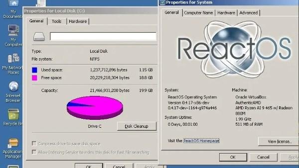 إنجاز تاريخي.. نظام ReactOS البديل لويندوز يدعم أخيراً تثبيت NTFS