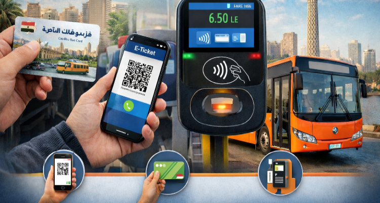 انطلاق منظومة “التذكرة المميكنة” الإلكترونية في أتوبيسات النقل العام بالقاهرة لتحسين خدمات النقل وتحقيق التحول الرقمي