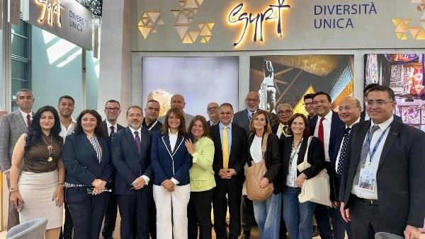 إقبال كبير على الجناح المصري في معرض «TTG Travel Experience 2026» بإيطاليا