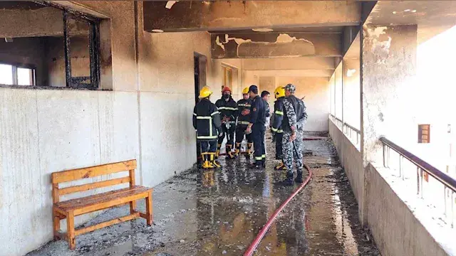 السيطرة على حريق داخل المدرسة الثانوية الميكانيكية في سوهاج