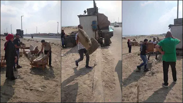كنب ومراتب على البحر.. حملة لإ...