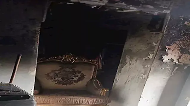 وفاة 4 أطفال وإصابة والدهم في حريق شقة بالهرم