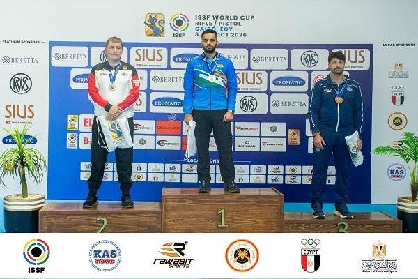 الهند تتصدر نهائي مسدس ضغط الهواء 10 أمتار للرجال في كأس العالم للرماية 2026