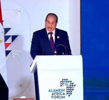 ننشر نص كلمة الرئيس السيسي خلال في افتتاح منتدى «العلمين - إفريقيا للأعمال»