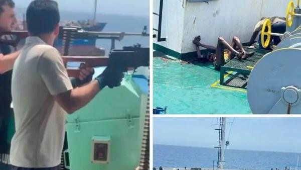 مشاهد صادمة من عرض البحر.. عراقيون يشتبكون مع قراصنة صوماليين لتحرير ناقلة نفط