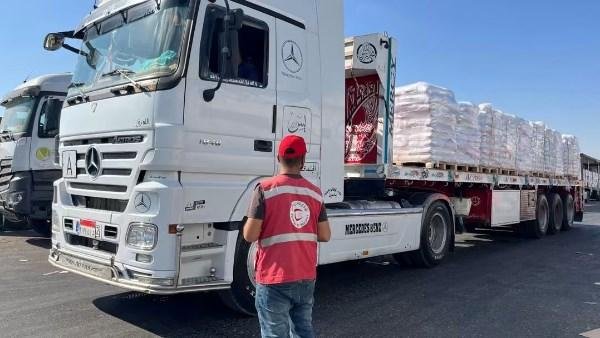 المساعدات المصرية تنعش مخابز غزة.. وتوزيع الخبز مجانًا على المواطنين
