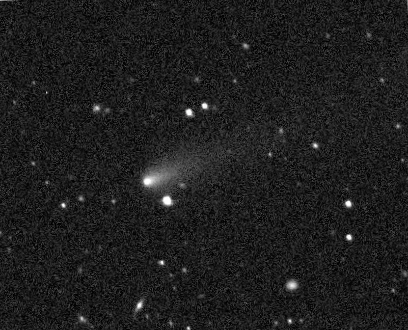 Spying on a Split Comet