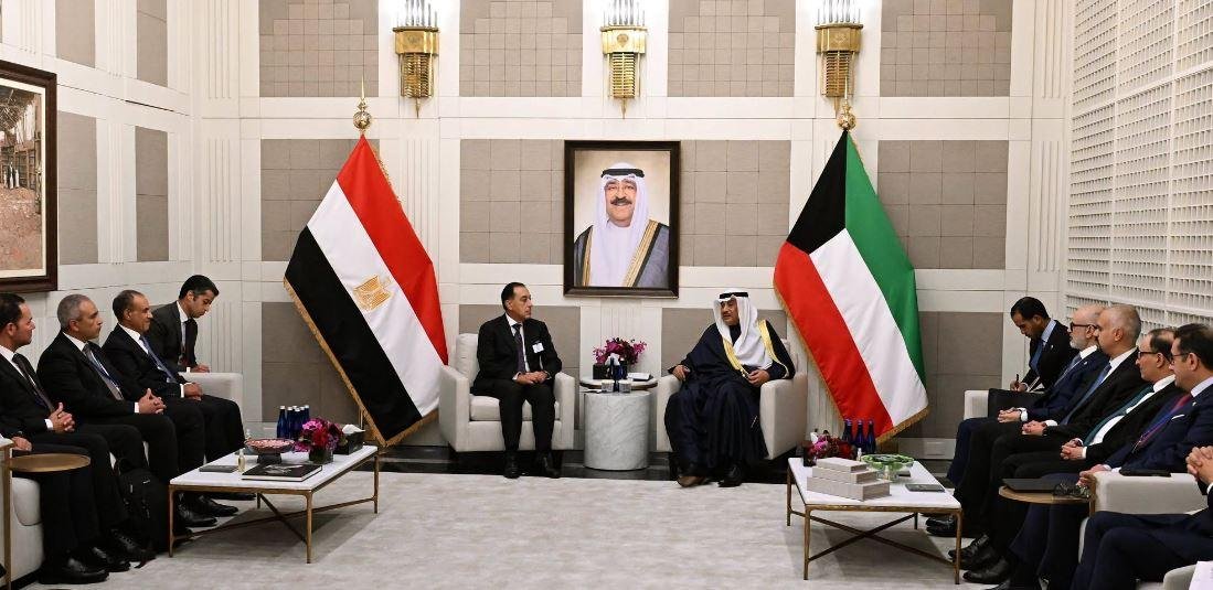 مدبولي وولي عهد الكويت يبحثان دفع العلاقات الثنائية وتعزيز الاستثمارات المشتركة