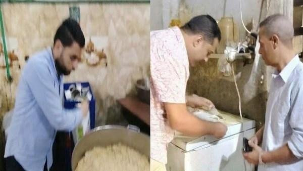 صحة بني سويف تضبط مصنعات حواوشي مجهولة المصدر داخل مطعم بالفشن