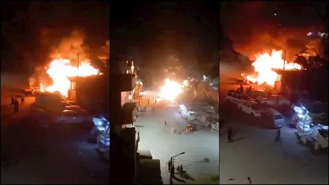 دون خسائر بشرية.. السيطرة على حريق داخل سوق البداري في أسيوط- صور