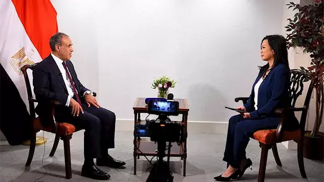خلال زيارته إلى نيويورك.. بدر عبد العاطي يجري لقاءً إعلاميًا مع "CGTN" الصينية