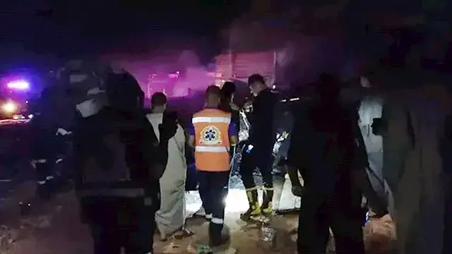مصرع شخص في تصادم سيارتي نقل ثقيل على صحراوي إسنا بالأقصر