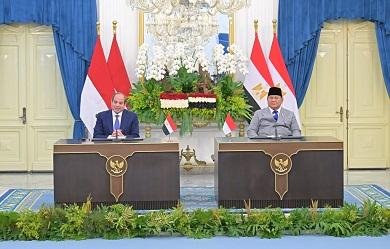 بيان مصري إندونيسي: دعم ثابت لفلسطين ورفض للتهجير وتعزيز التعاون الاقتصادي والدفاعي