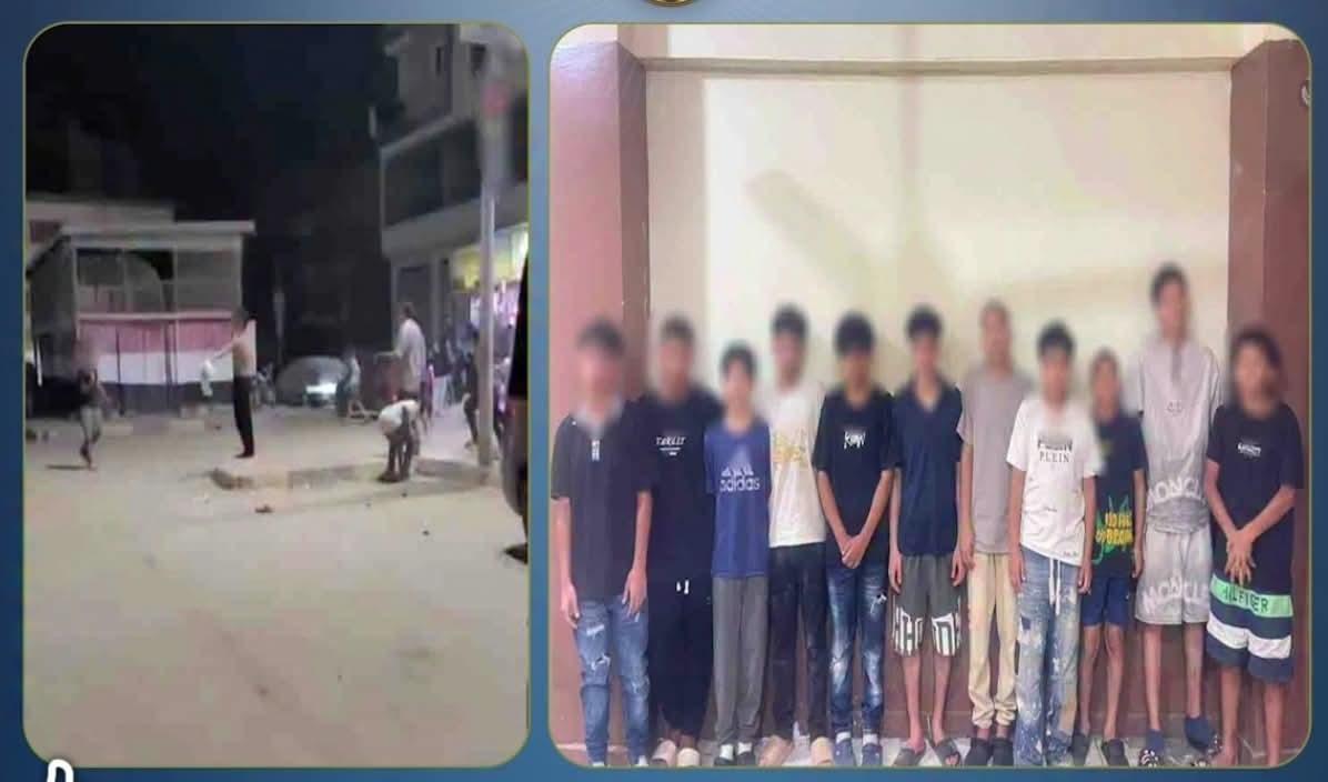 القبض على 11 طالبا متورطين في مشاجرة الحجارة بالمحلة