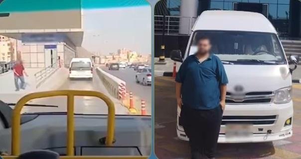 حاول اختصار الطريق.. الداخلية تكشف ملابسات سير ميكروباص بمسار الأتوبيس الترددي على الدائري