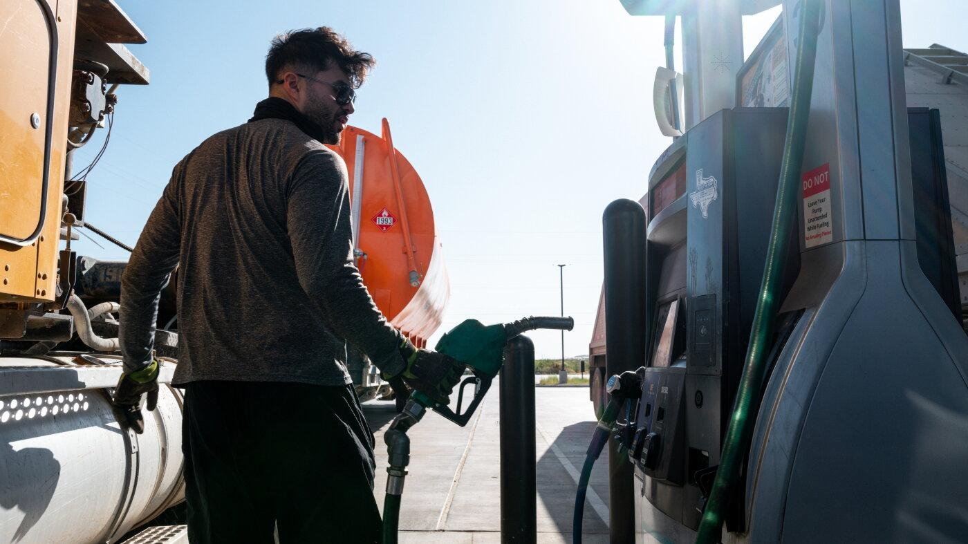 The price of diesel hits a rec...