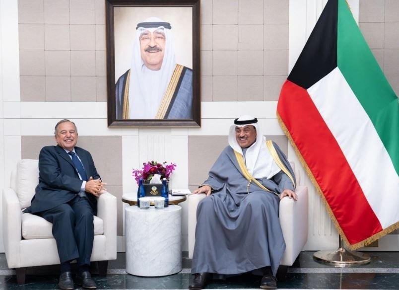 نبيل فهمي خلال لقاء ولي عهد الكويت بنيويورك يؤكد أهمية تكثيف الجهود السياسية لخفض حدة التصعيد