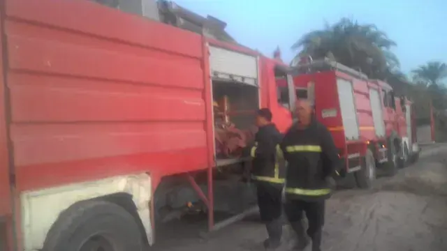 السيطرة على حريق عربة كبدة أما...