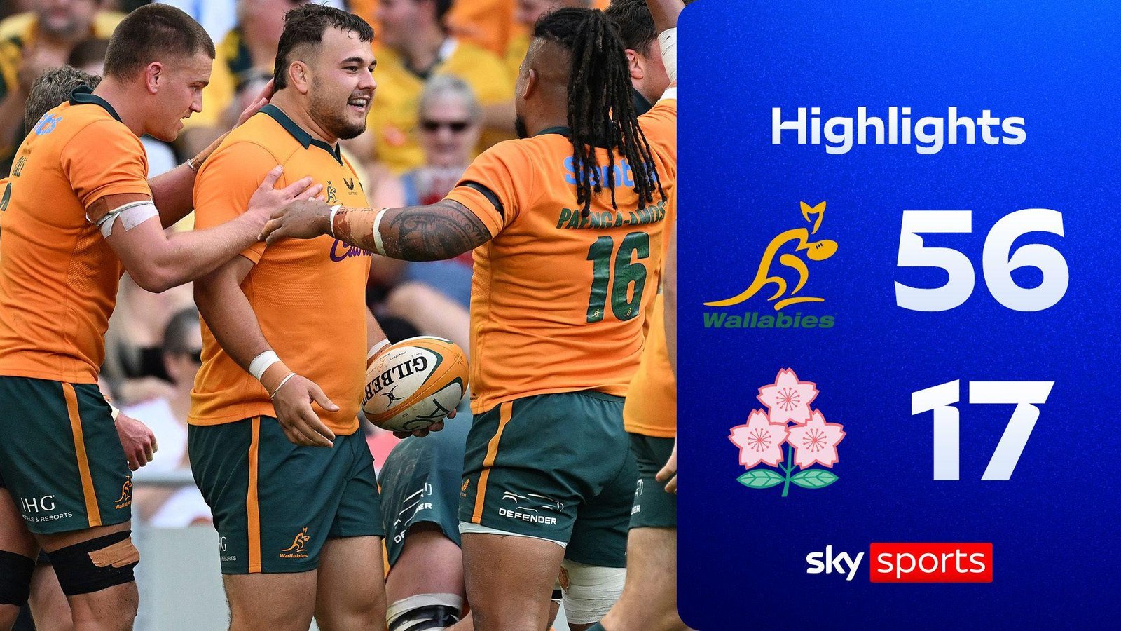 Wallabies run riot! Australia...