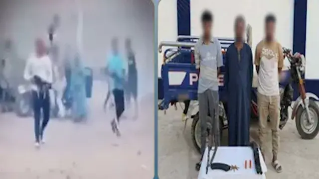 فيديو صادم أشعل السوشيال ميديا لمشاججر بالآلي في أسوان والشرطة تتحرك